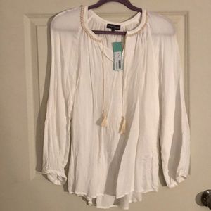 NWT Market & spruce ‘Aurora’ tie neck top